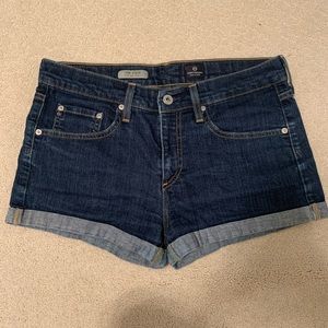 AG The Pixie Roll-up Denim Shorts